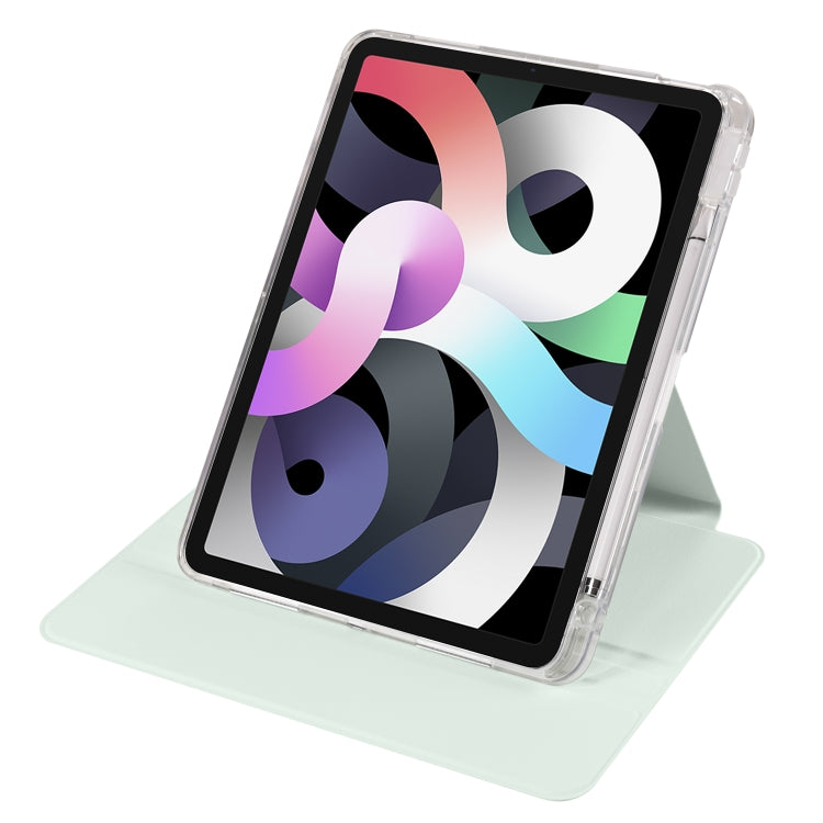 For iPad Pro 11 2022 / Air 10.9 2022 Clear Acrylic 360 Rotation Detachable Leather Tablet Case