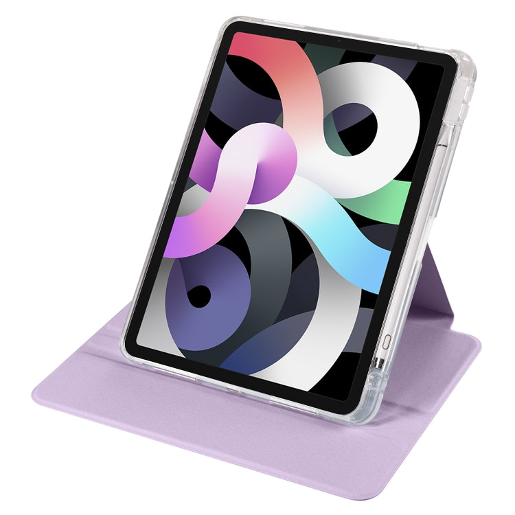 For iPad Pro 11 2022 / Air 10.9 2022 Clear Acrylic 360 Rotation Detachable Leather Tablet Case
