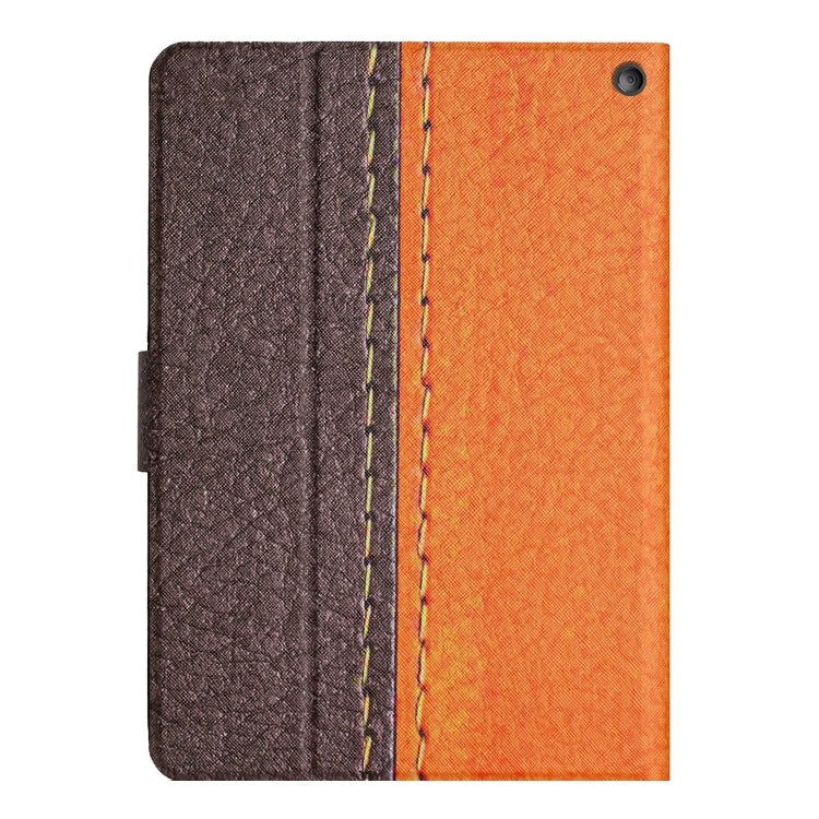 For Amazon Kindle Fire Max 11 Solid Color Stitching Smart Leather Tablet Case