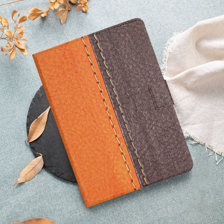 For Amazon Kindle Fire Max 11 Solid Color Stitching Smart Leather Tablet Case