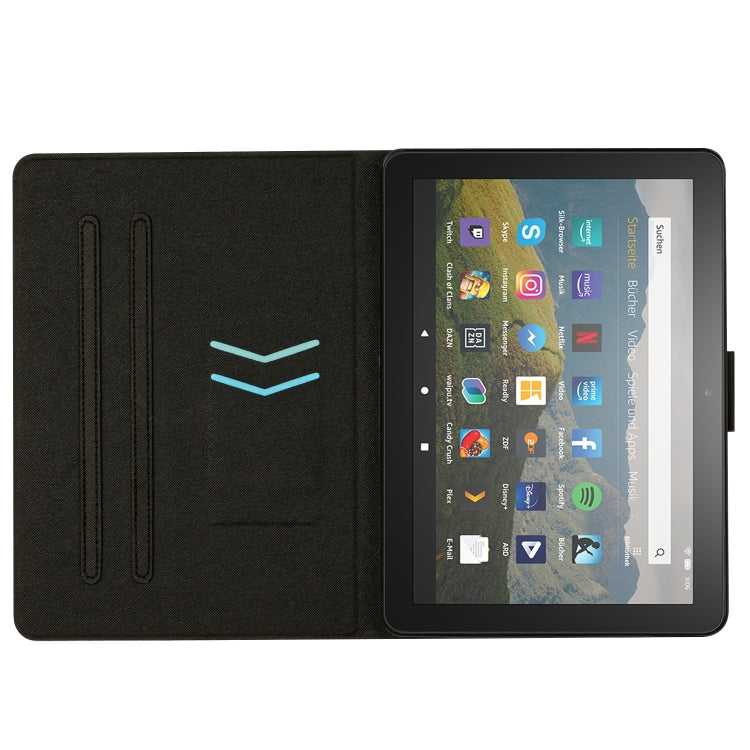 For Amazon Kindle Fire Max 11 Solid Color Stitching Smart Leather Tablet Case