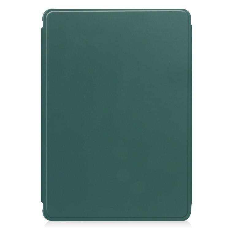 For Samsung Galaxy Tab A11+ 360 Rotation Transparent Smart Leather Case with Keyboard
