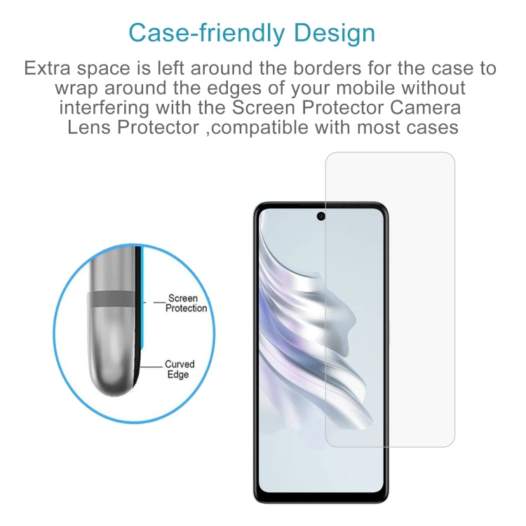 For Tecno Spark 20 Pro 5G 10pcs 0.26mm 9H 2.5D Tempered Glass Film