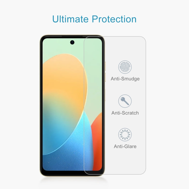 For Tecno Spark 20P 10pcs 0.26mm 9H 2.5D Tempered Glass Film