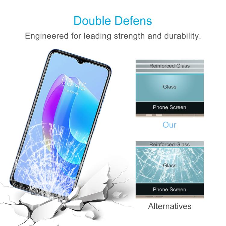 For Tecno Pop 10C 4G 10pcs 0.26mm 9H 2.5D Tempered Glass Film