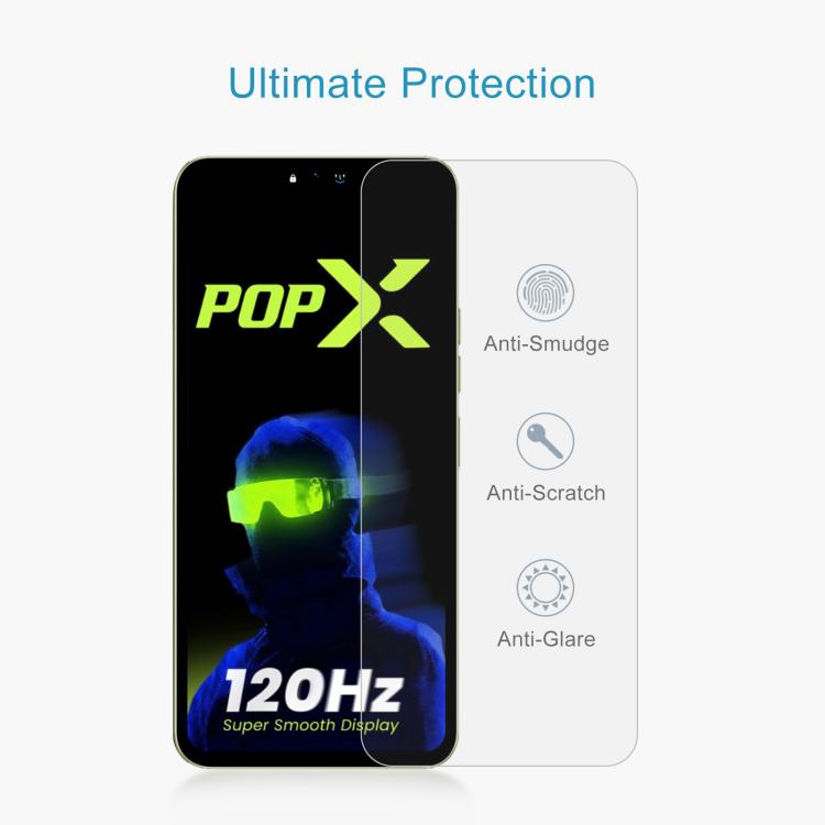 For Tecno Pop X 4G 10pcs 0.26mm 9H 2.5D Tempered Glass Film