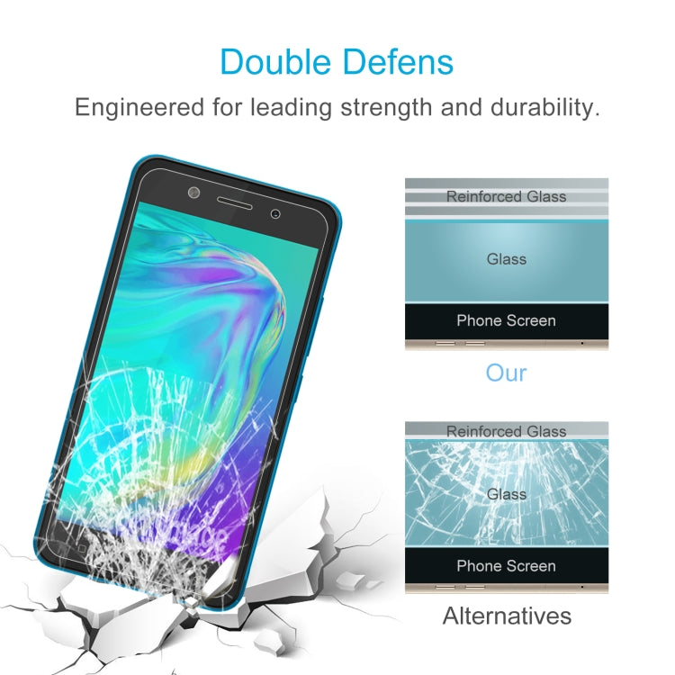 For Tecno Pop 6C 50pcs 0.26mm 9H 2.5D Tempered Glass Film