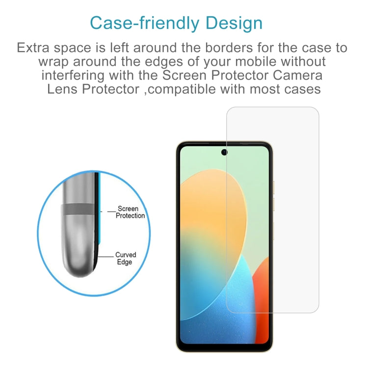 For Tecno Spark 20P 50pcs 0.26mm 9H 2.5D Tempered Glass Film