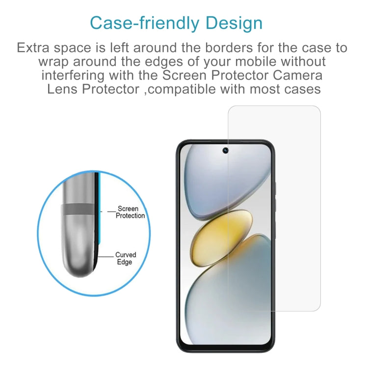 For Tecno Spark Go 1 50pcs 0.26mm 9H 2.5D Tempered Glass Film