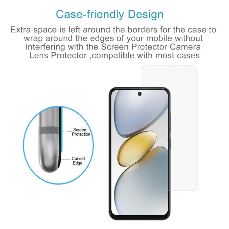 For Tecno Spark Go 1S 50pcs 0.26mm 9H 2.5D Tempered Glass Film