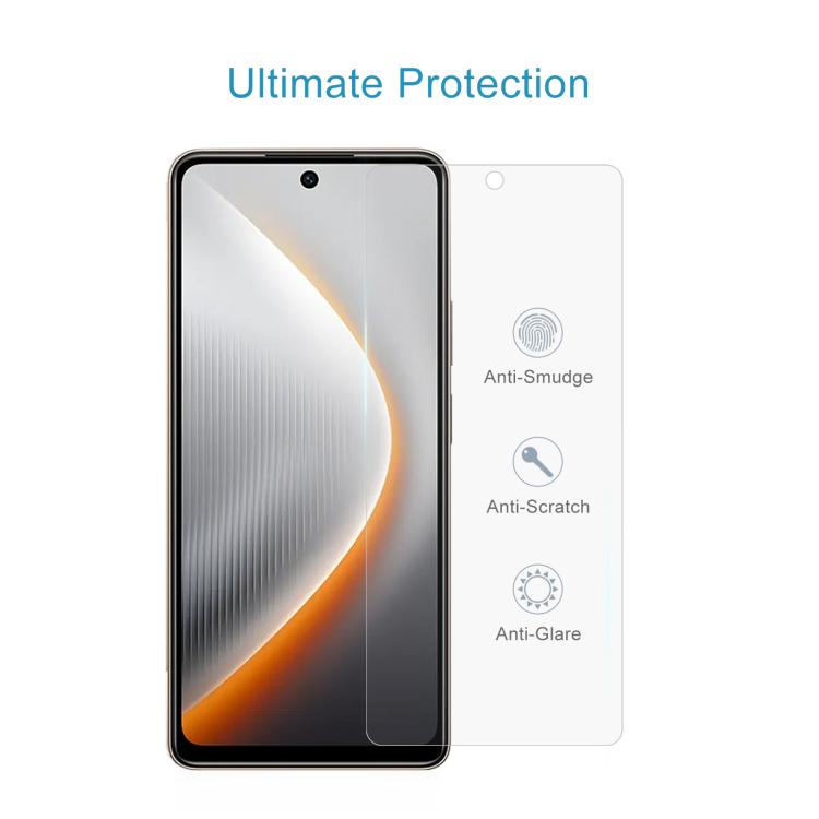 For Tecno Pova 7 4G 50pcs 0.26mm 9H 2.5D Tempered Glass Film
