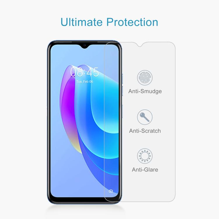 For Tecno Pop 10C 4G 50pcs 0.26mm 9H 2.5D Tempered Glass Film