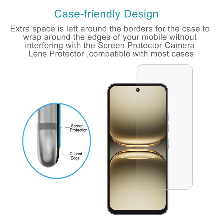 For Tecno Spark 40C 50pcs 0.26mm 9H 2.5D Tempered Glass Film