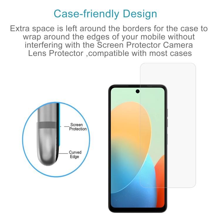 For Tecno Spark Go 3 50pcs 0.26mm 9H 2.5D Tempered Glass Film