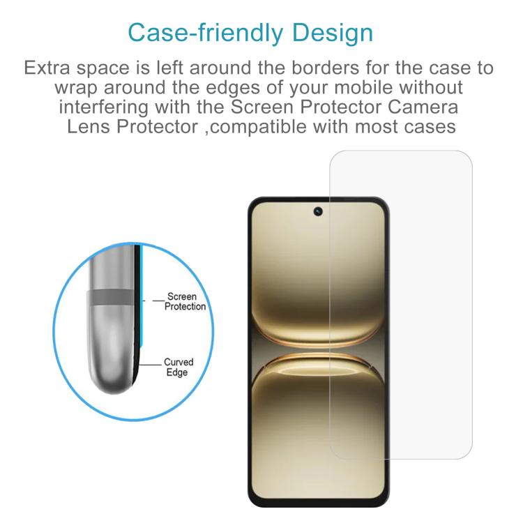 For Tecno Spark 50 4G 50pcs 0.26mm 9H 2.5D Tempered Glass Film