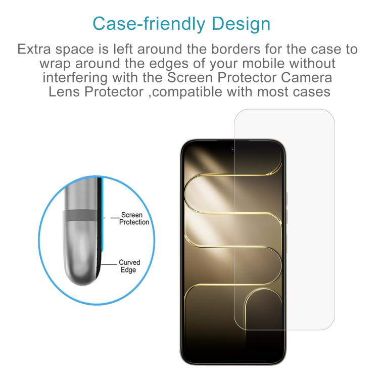 For Tecno Spark 50 5G 50pcs 0.26mm 9H 2.5D Tempered Glass Film
