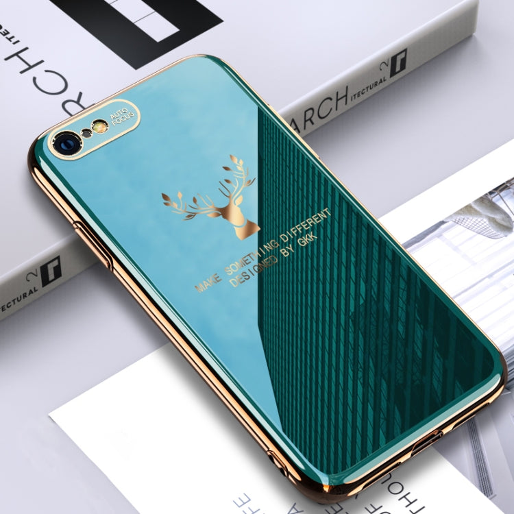 For iPhone 6 Plus GKK PC + Solid Color Plating Protective Case