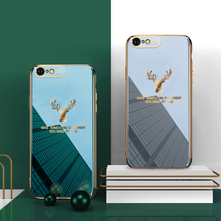 For iPhone 6 Plus GKK PC + Solid Color Plating Protective Case