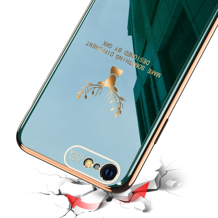 For iPhone 6 Plus GKK PC + Solid Color Plating Protective Case