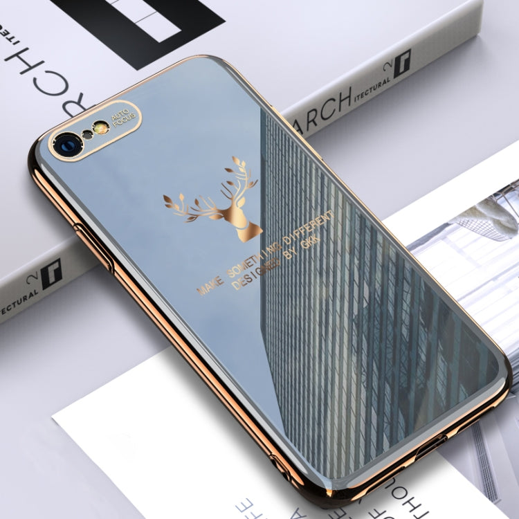 For iPhone 6 Plus GKK PC + Solid Color Plating Protective Case