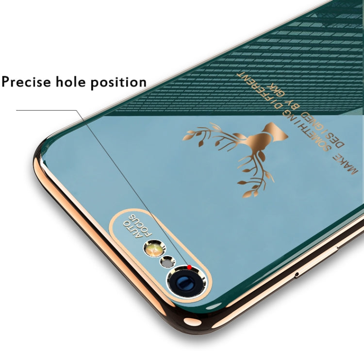 For iPhone 6 Plus GKK PC + Solid Color Plating Protective Case
