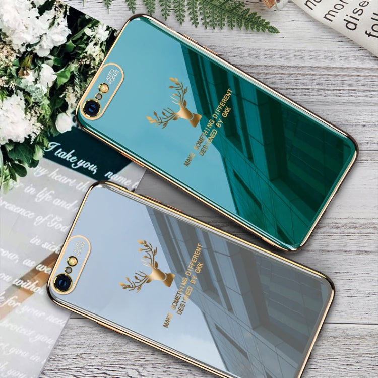 For iPhone 6 Plus GKK PC + Solid Color Plating Protective Case