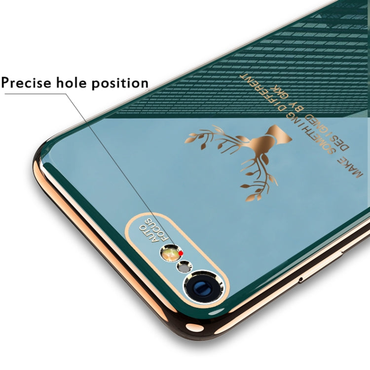 For iPhone SE 2022 / SE 2020 / 8 / 7 GKK PC + Solid Color Plating Protective Case