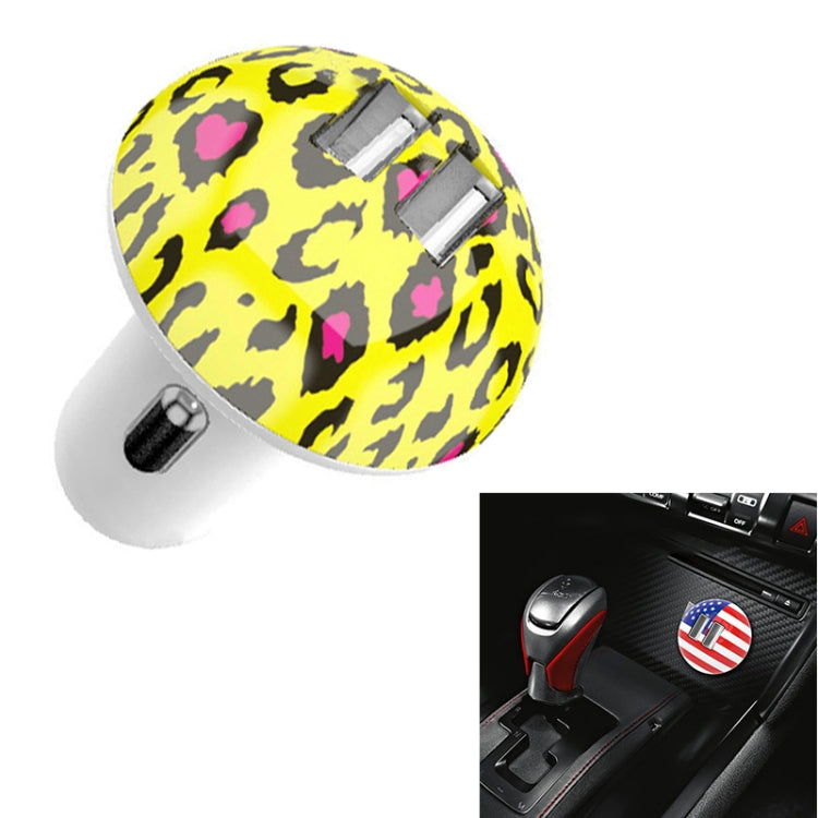 Mushroom Shape QC 3.0 Fast Charge Dual USB Car Charger