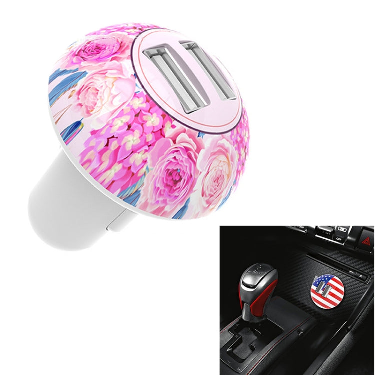 Mushroom Shape QC 3.0 Fast Charge Dual USB Car Charger