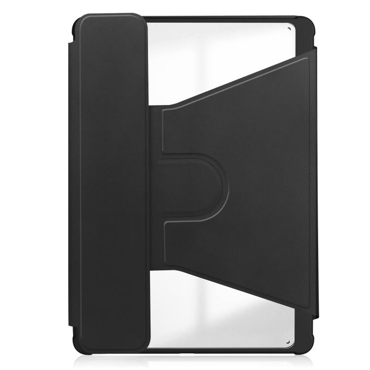 For Samsung Galaxy Tab A11+ 360 Rotation Transparent Smart Leather Case