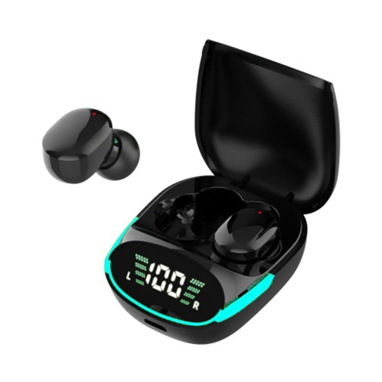 TG06 HIFI Level Intelligent Digital Display V5.1 Bluetooth Earphones(Black)