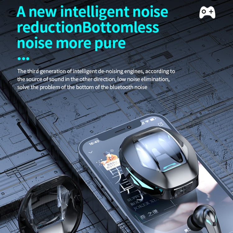 TG09 HIFI Level Noise Reduction Bluetooth 5.3 Gaming Earphones(Black)