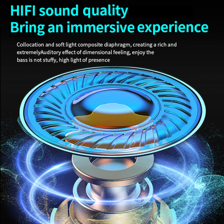 TG09 HIFI Level Noise Reduction Bluetooth 5.3 Gaming Earphones(Black)