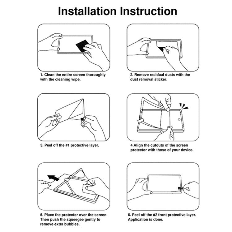 For Samsung Galaxy Tab S10 FE+ 50pcs Matte Paperfeel Screen Protector