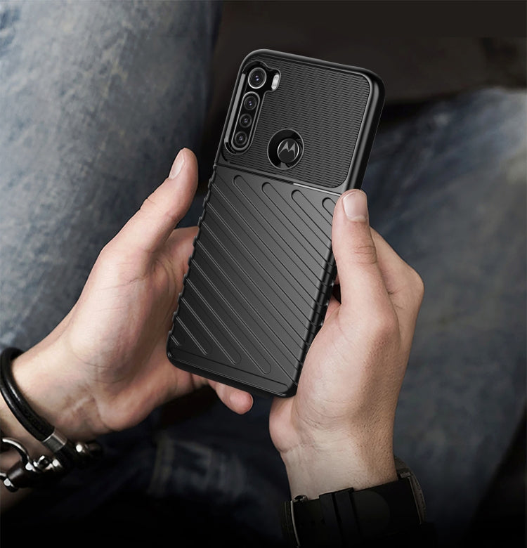 For Motorola Moto One Fusion Plus Thunderbolt Shockproof TPU Protective Soft Case