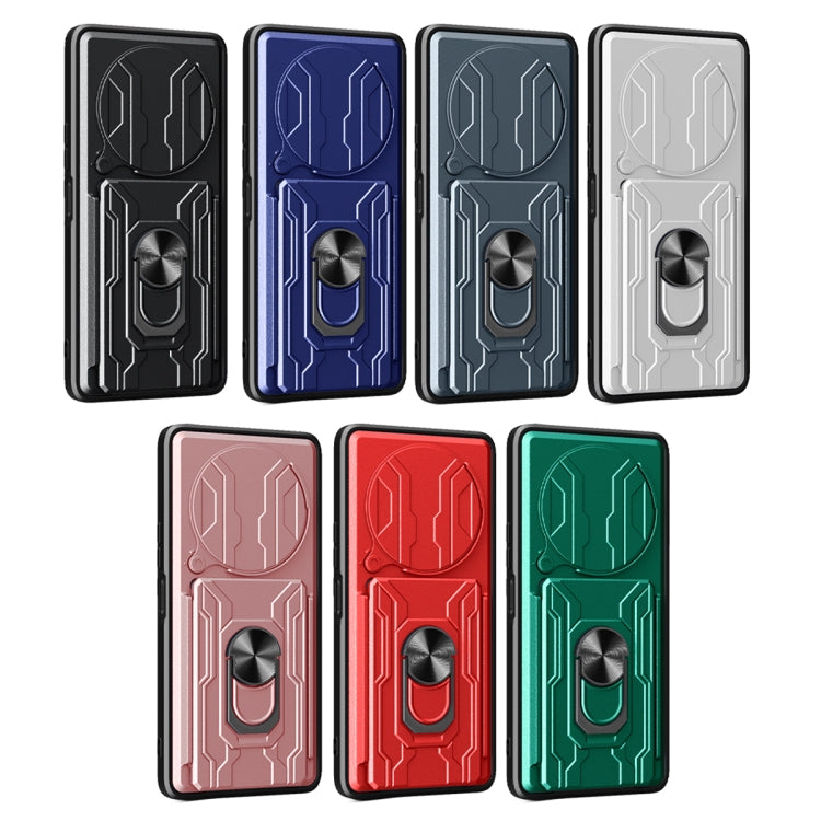 For Redmi A3 Sliding Camshield TPU+PC Phone Case with Card Slot