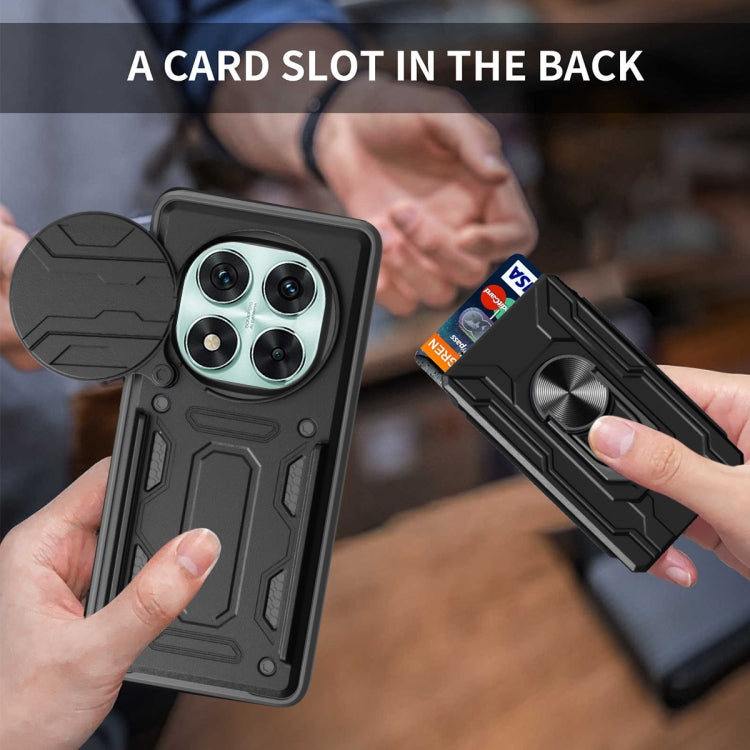 For Redmi Note 14 Pro 5G Sliding Camshield TPU+PC Phone Case with Card Slot