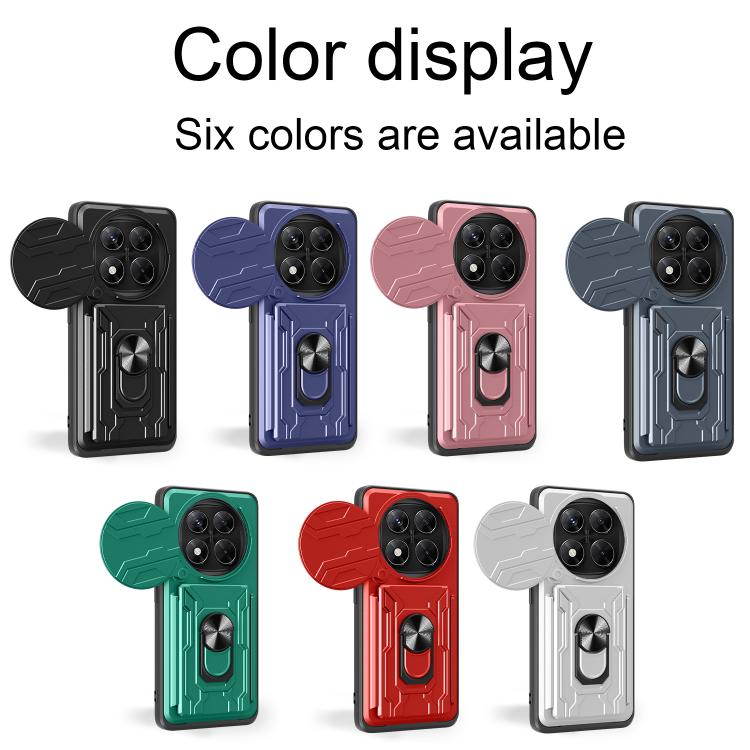 For Redmi Note 14 Pro 4G Sliding Camshield TPU+PC Phone Case with Card Slot