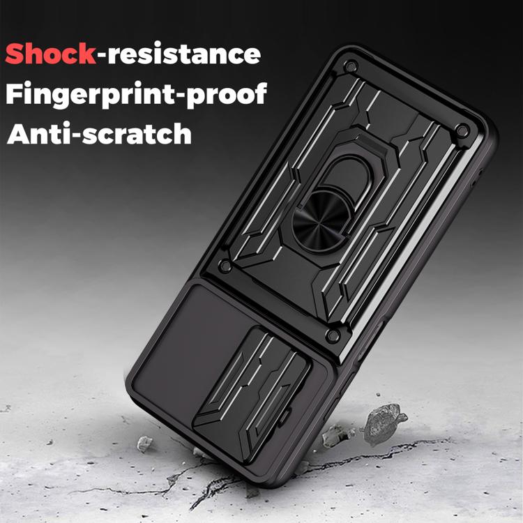 For Redmi A5 4G 173.3mm Sliding Camshield TPU+PC Phone Case with Card Slot