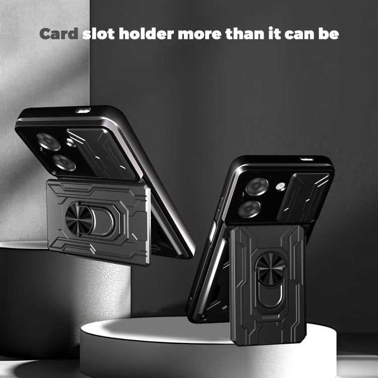 For Redmi A5 4G 173.3mm Sliding Camshield TPU+PC Phone Case with Card Slot