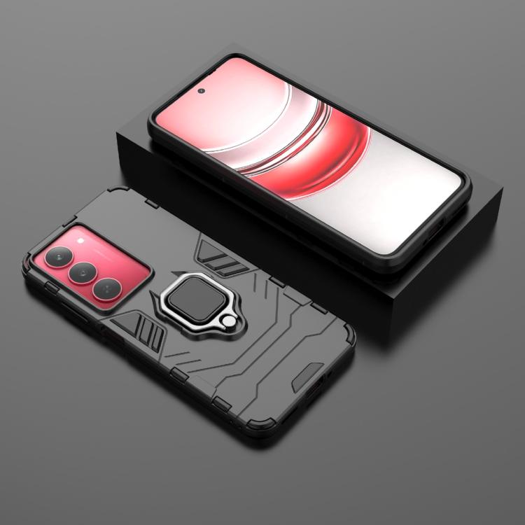 For Realme V60 Pro 5G Magnetic Ring Holder PC + TPU Phone Case