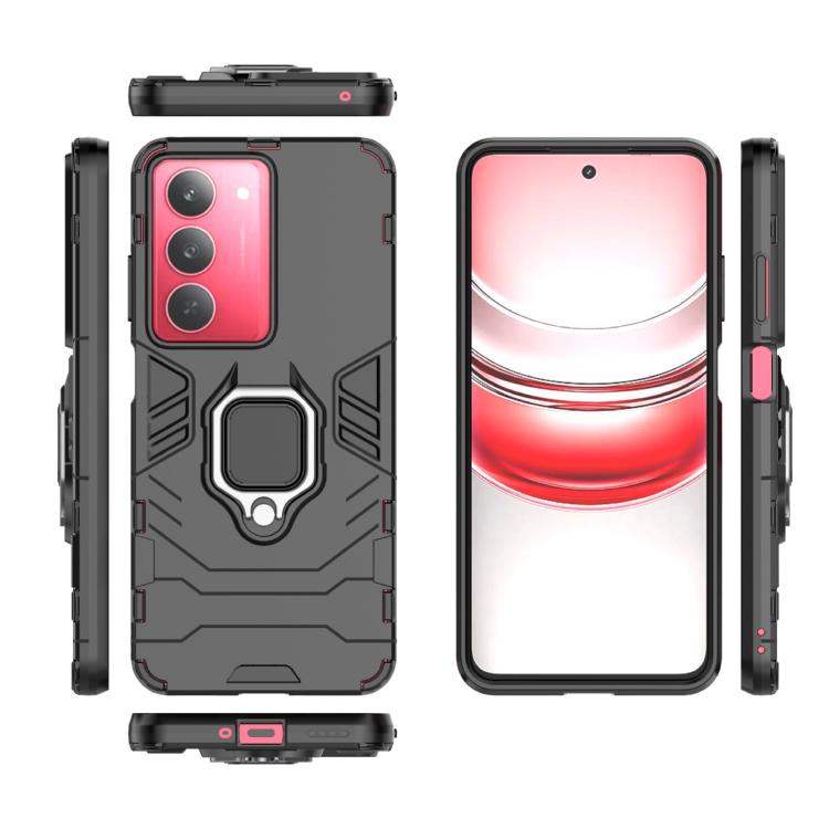 For Realme V60 Pro 5G Magnetic Ring Holder PC + TPU Phone Case