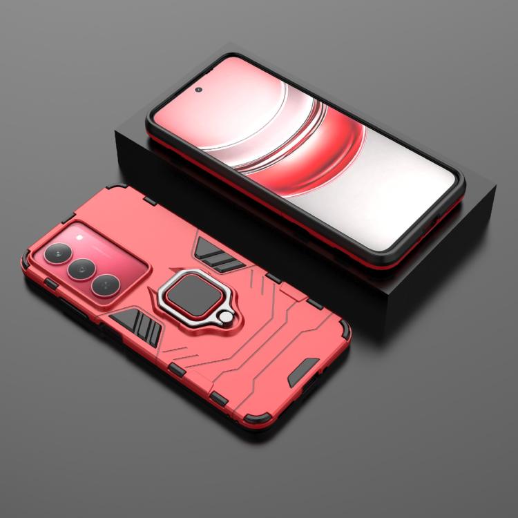 For Realme V60 Pro 5G Magnetic Ring Holder PC + TPU Phone Case