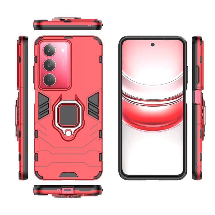 For Realme V60 Pro 5G Magnetic Ring Holder PC + TPU Phone Case