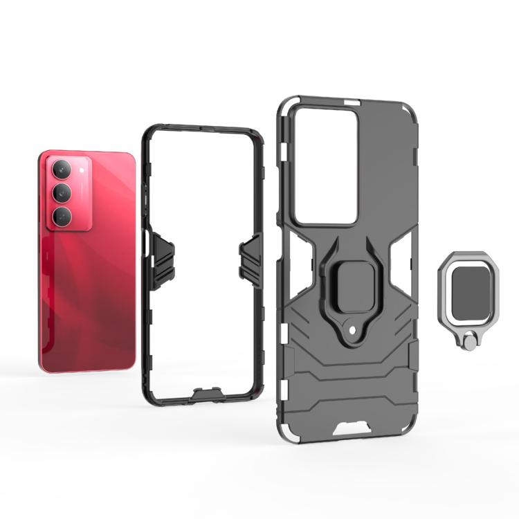 For Realme V60 Pro 5G Magnetic Ring Holder PC + TPU Phone Case