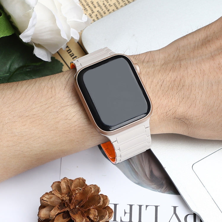 For Apple Watch Ultra 49mm Magnetic Loop Silicone Watch Band