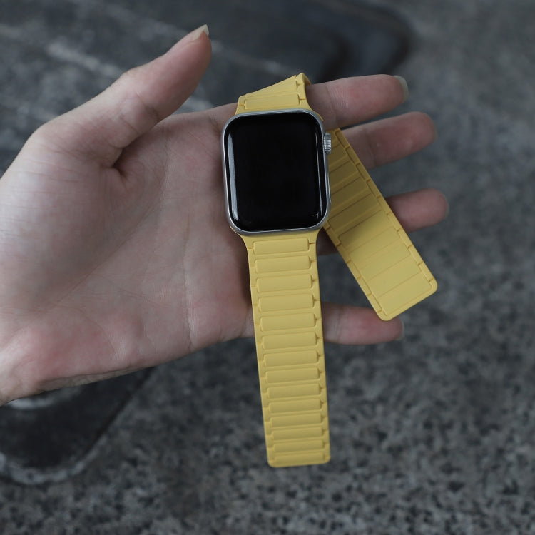 For Apple Watch Series 5 44mm Magnetic Loop Silicone Watch Band