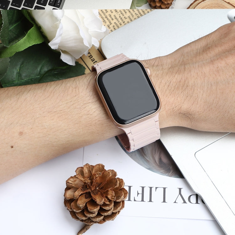 For Apple Watch 42mm Magnetic Loop Silicone Watch Band