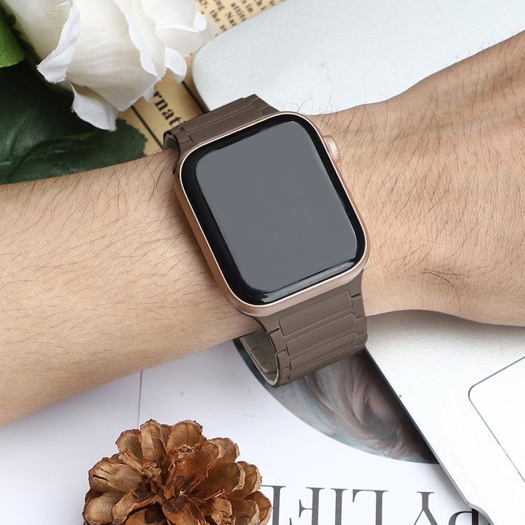 For Apple Watch 42mm Magnetic Loop Silicone Watch Band