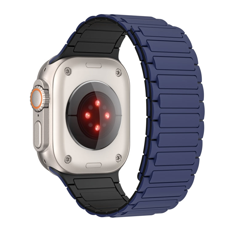 For Apple Watch Series 9 45mm Magnetic Loop Silicone Watch Band